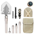 iMountek Folding Camping Shovel with Compass & Multi-Tools