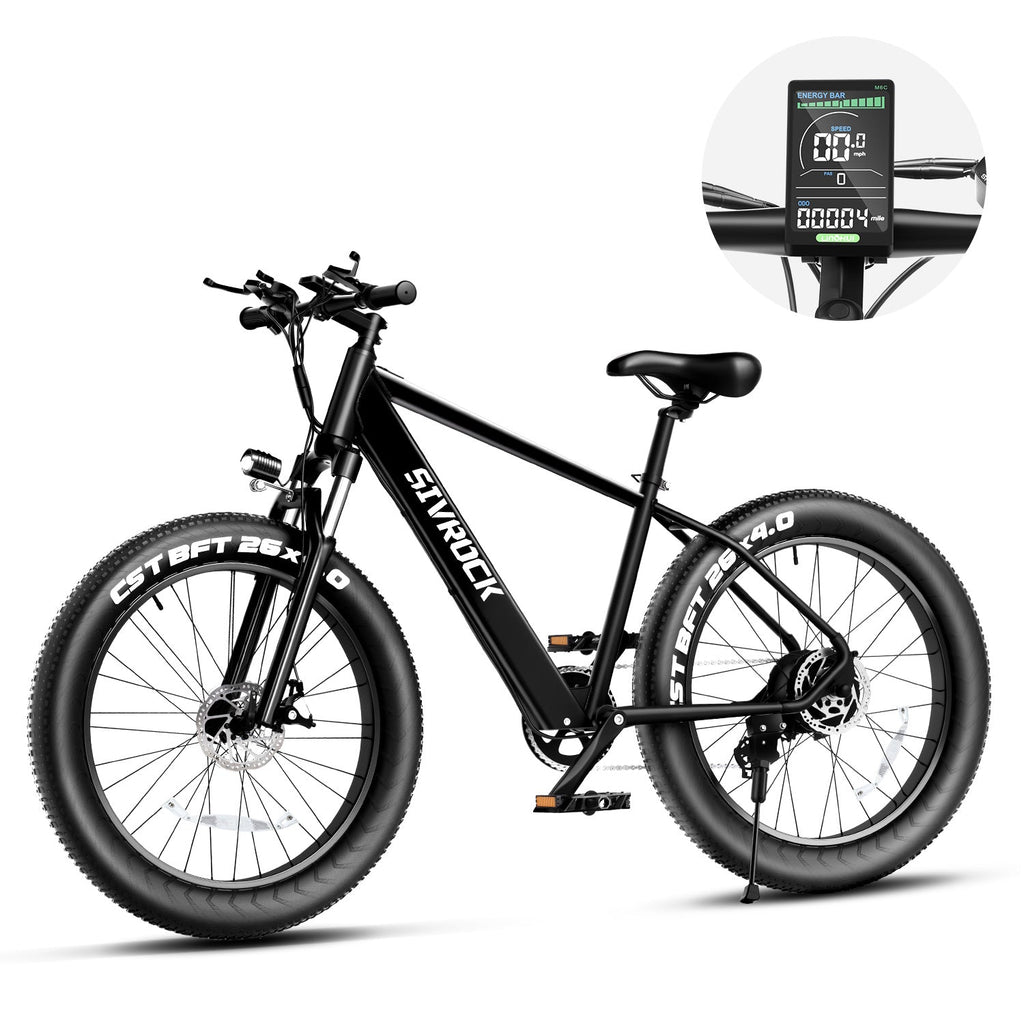 1000W Electric Fat Tire Mountain Bike for Adults – 26” E-Bike with 48V 15Ah Battery, UL Certified