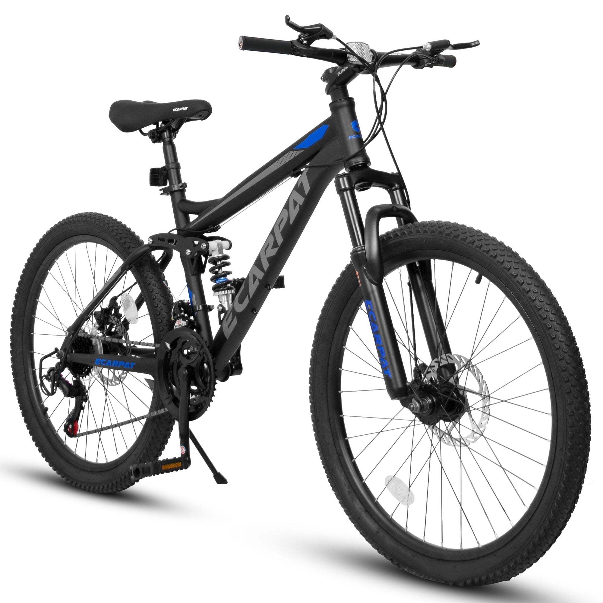 26” TrailX - Mountain Bike | Full Suspension | 21-Speed | Black