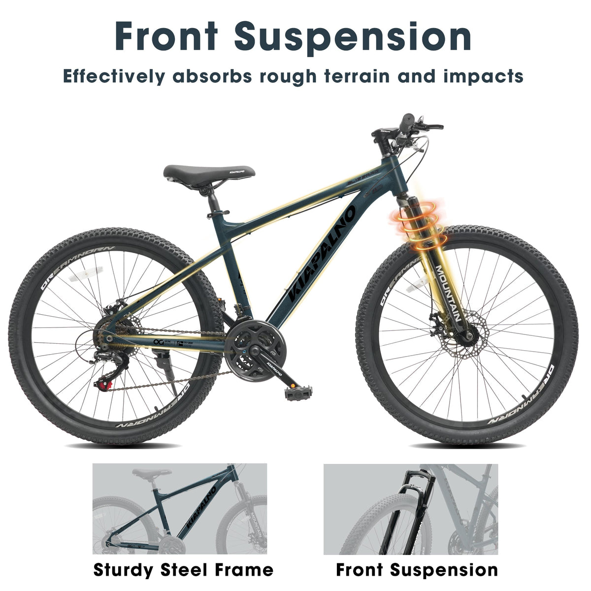 26" AllTrail  Adult Mountain Bike | 21-Speed Hardtail (Blue)