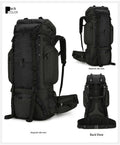 Hiking & Camping Backpack with Front Mesh and Bungee Storage