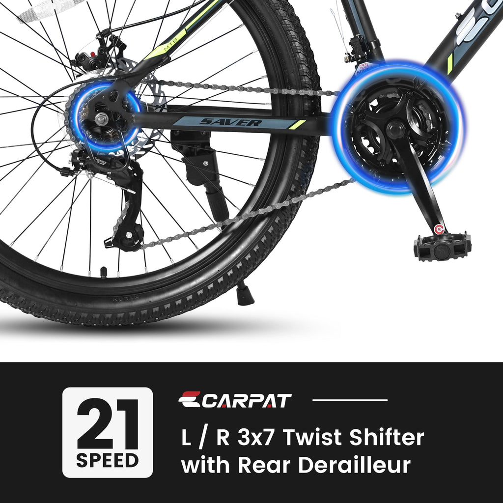 26" Adult Mountain Bike - 21-Speed, Dual Suspension & Disc Brakes