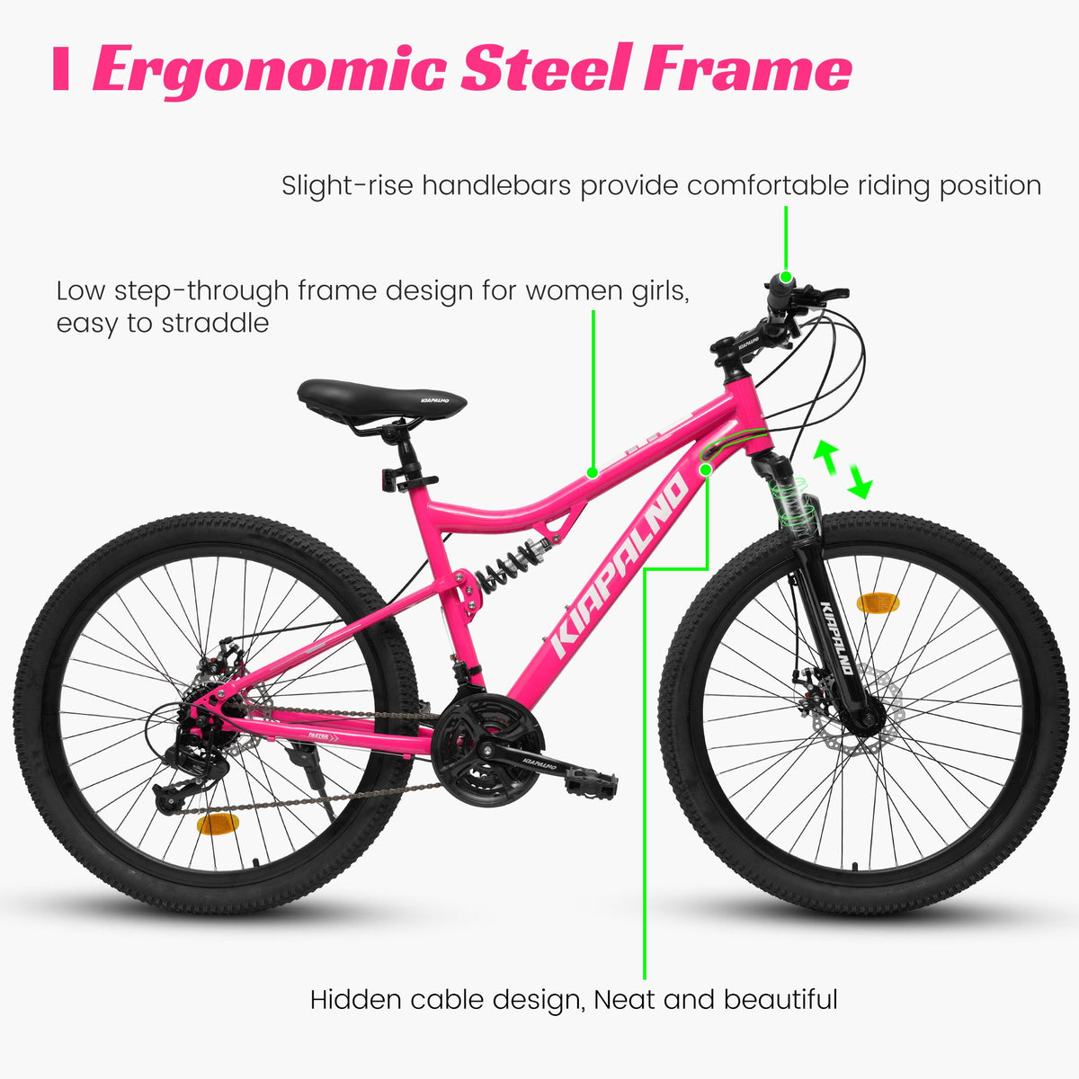 26" AllTrail Adult Mountain Bike | 21-Speed Hardtail