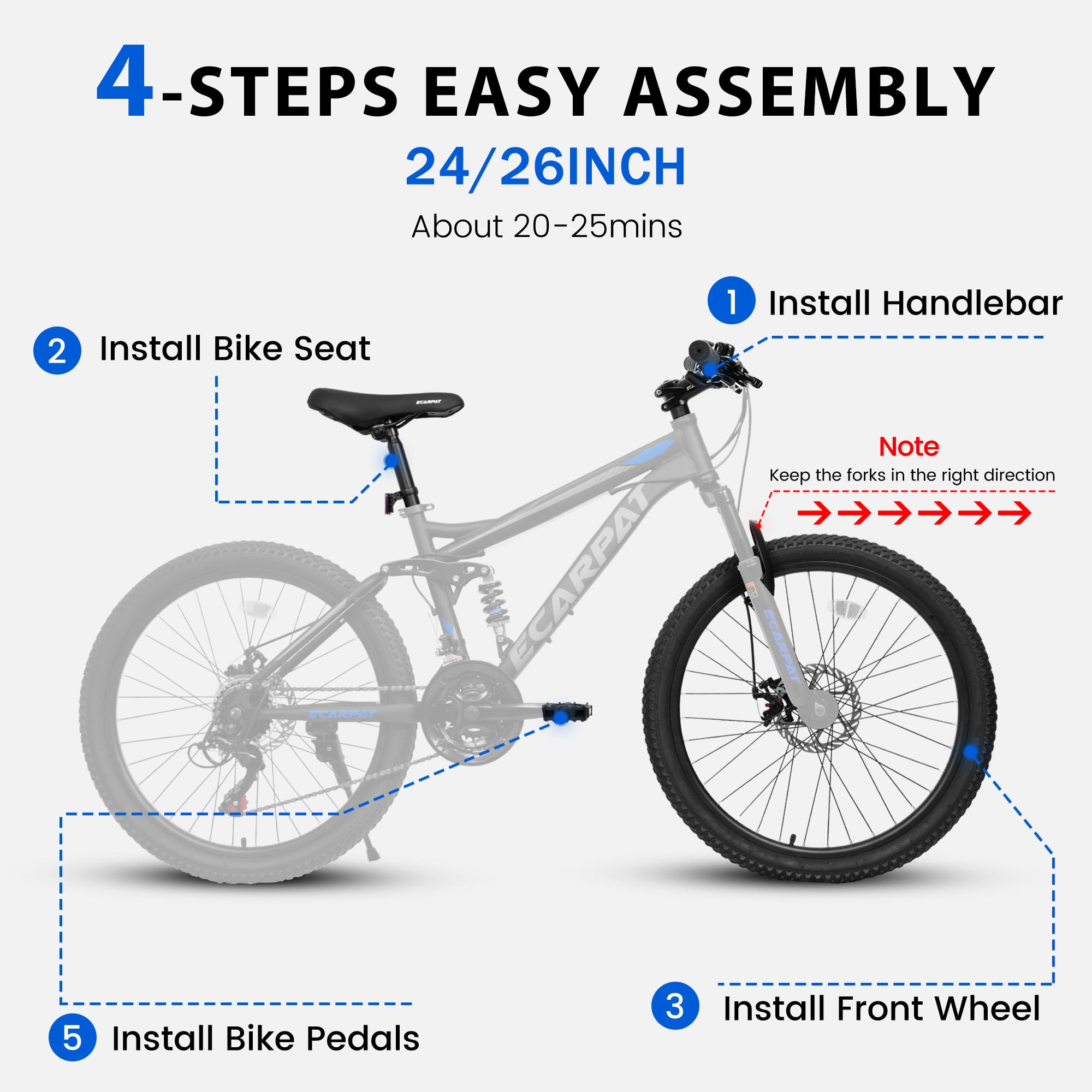 26” TrailX - Mountain Bike | Full Suspension | 21-Speed | Black