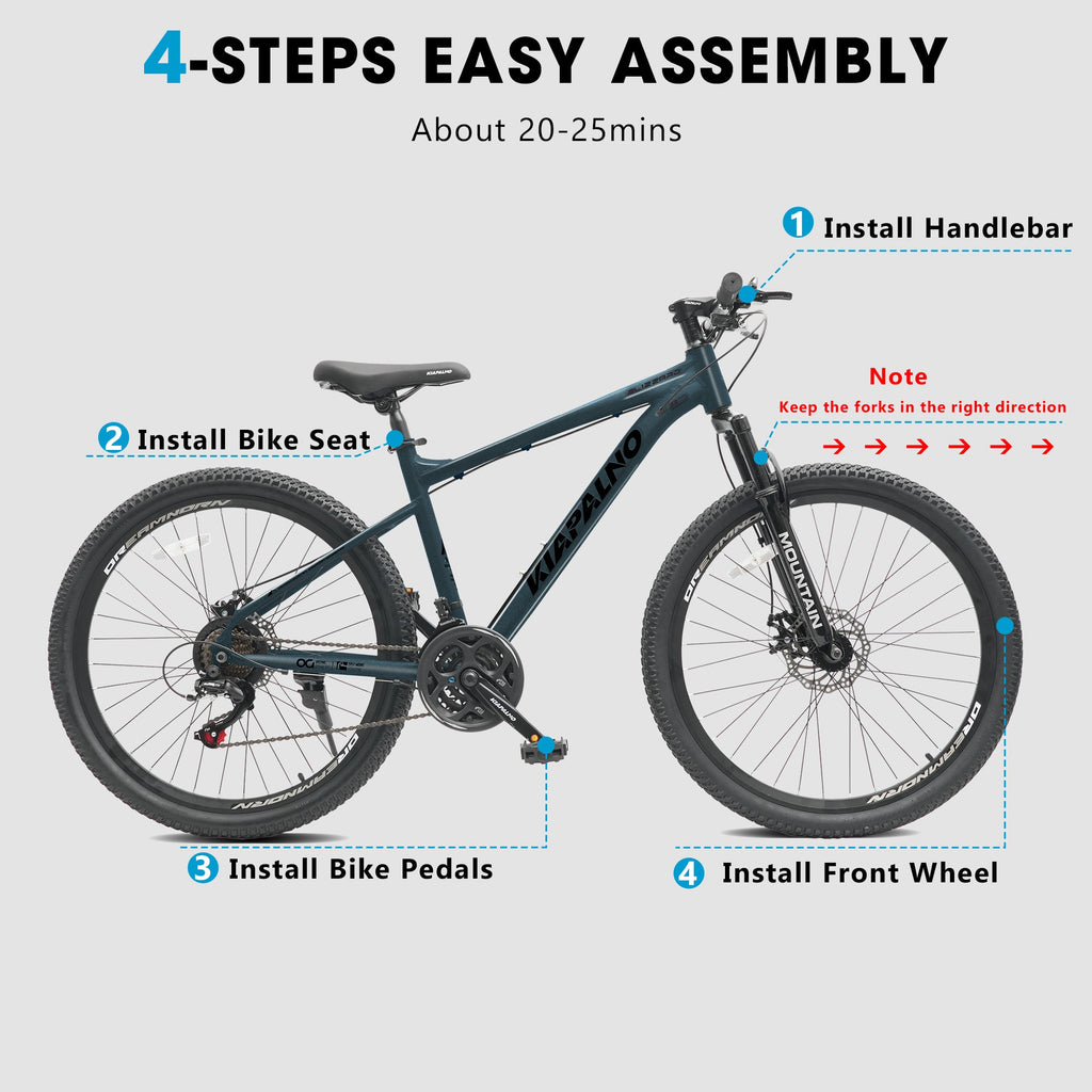 26" AllTrail  Adult Mountain Bike | 21-Speed Hardtail (Blue)