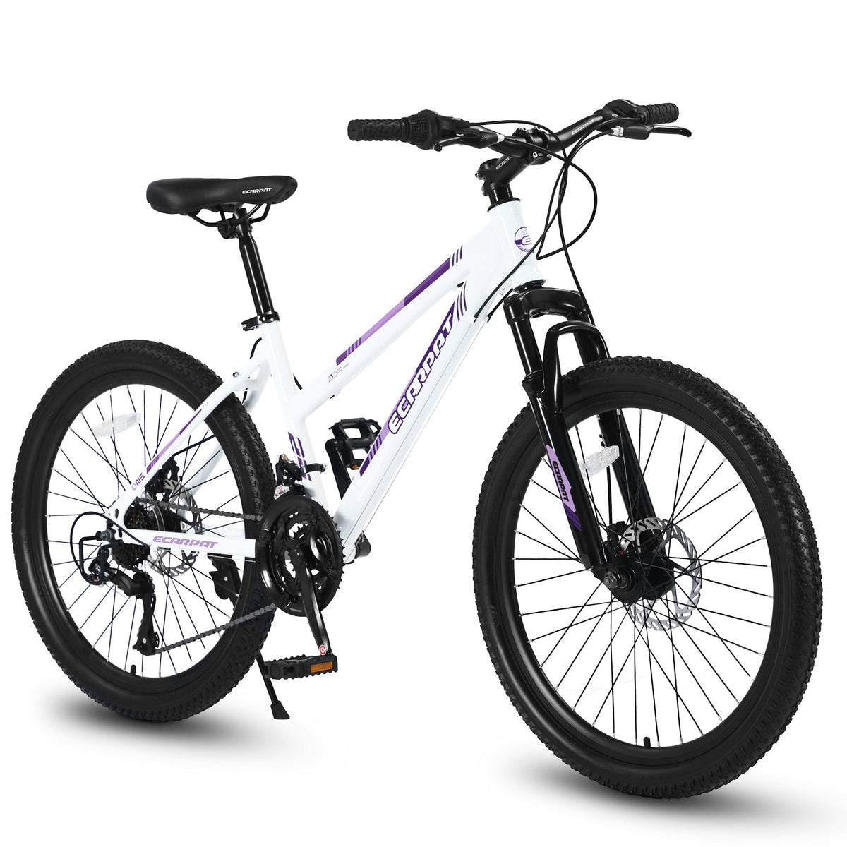 26" Women & Teen Mountain Bike - Shimano 21-Speed, Dual Disc Brakes & 100mm Front Suspension