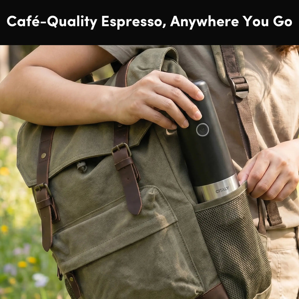 Citaly GO-1 Portable Espresso Machine | Self-Heating, Capsule & Ground Coffee