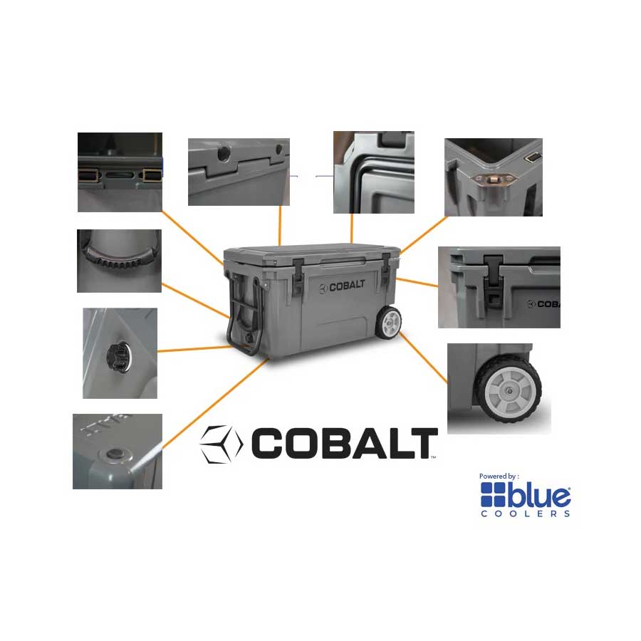 Cobalt 25 Quart Roto-Molded Super Cooler - Promo