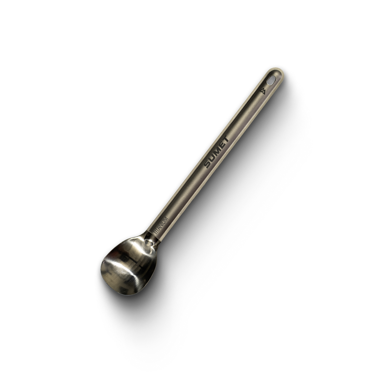 Long Polished Titanium Spoon
