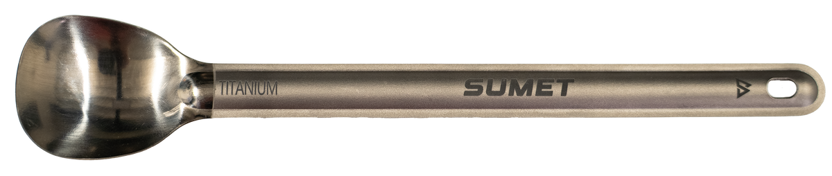Long Polished Titanium Spoon