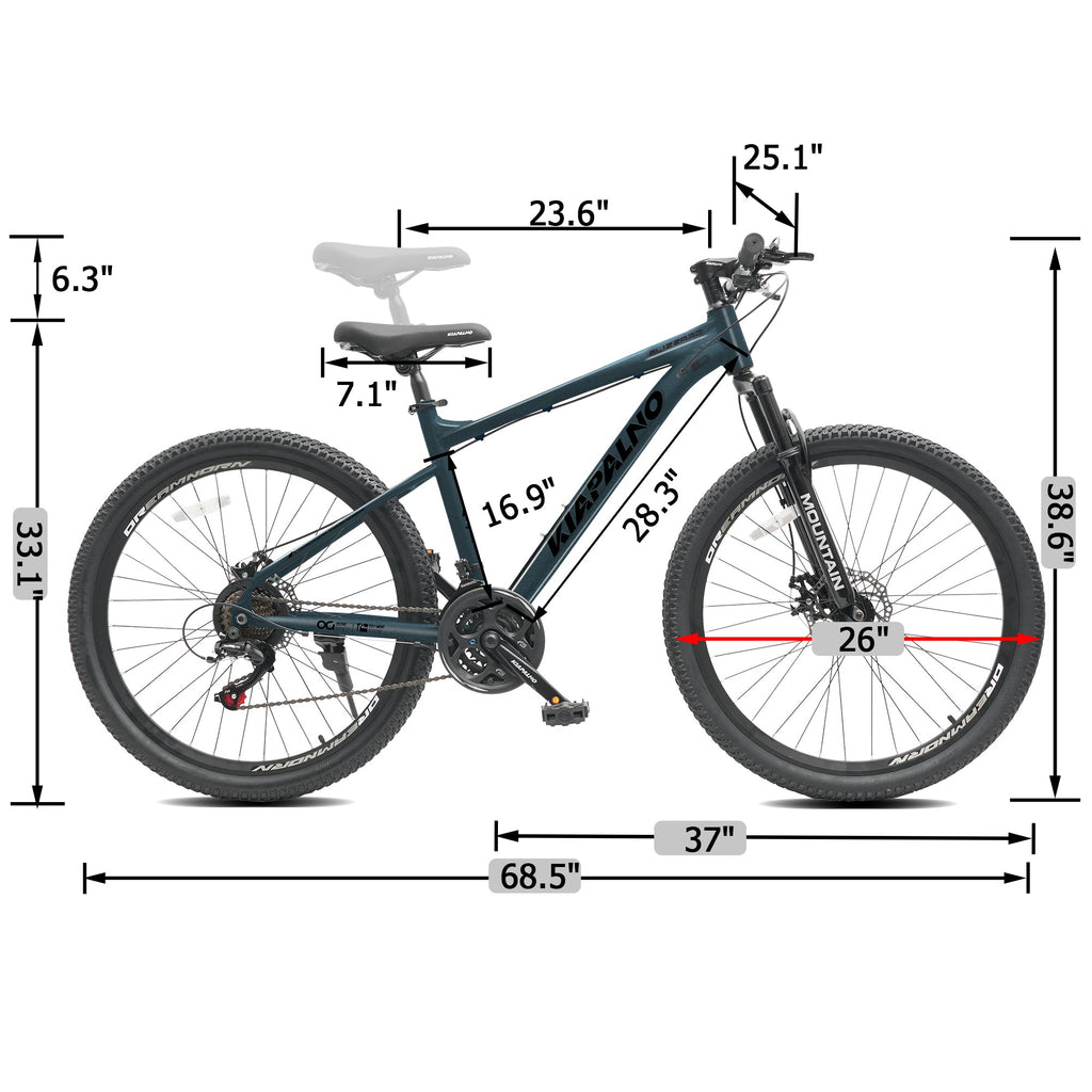 26" AllTrail  Adult Mountain Bike | 21-Speed Hardtail (Blue)