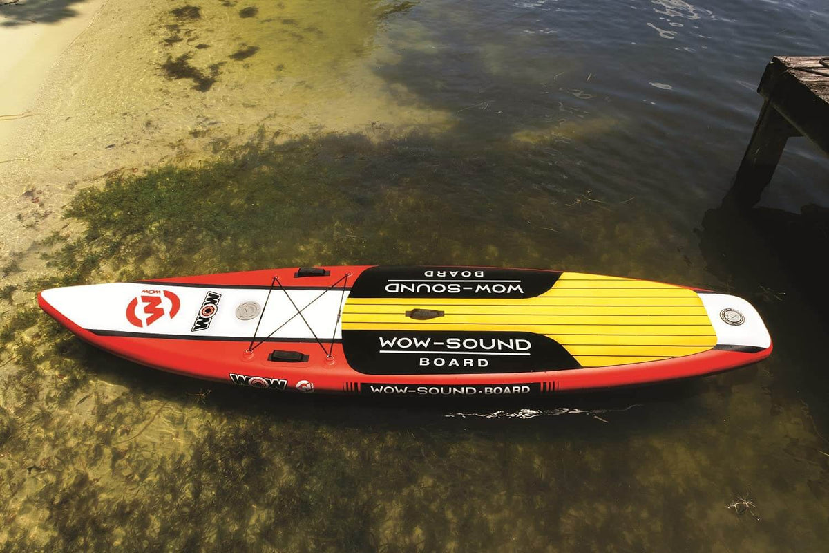 WOW Sports WOW-SOUNDBOARD SUP Stand Up Inflatable Paddleboard with WOW-SOUND Buoy (21-3010)