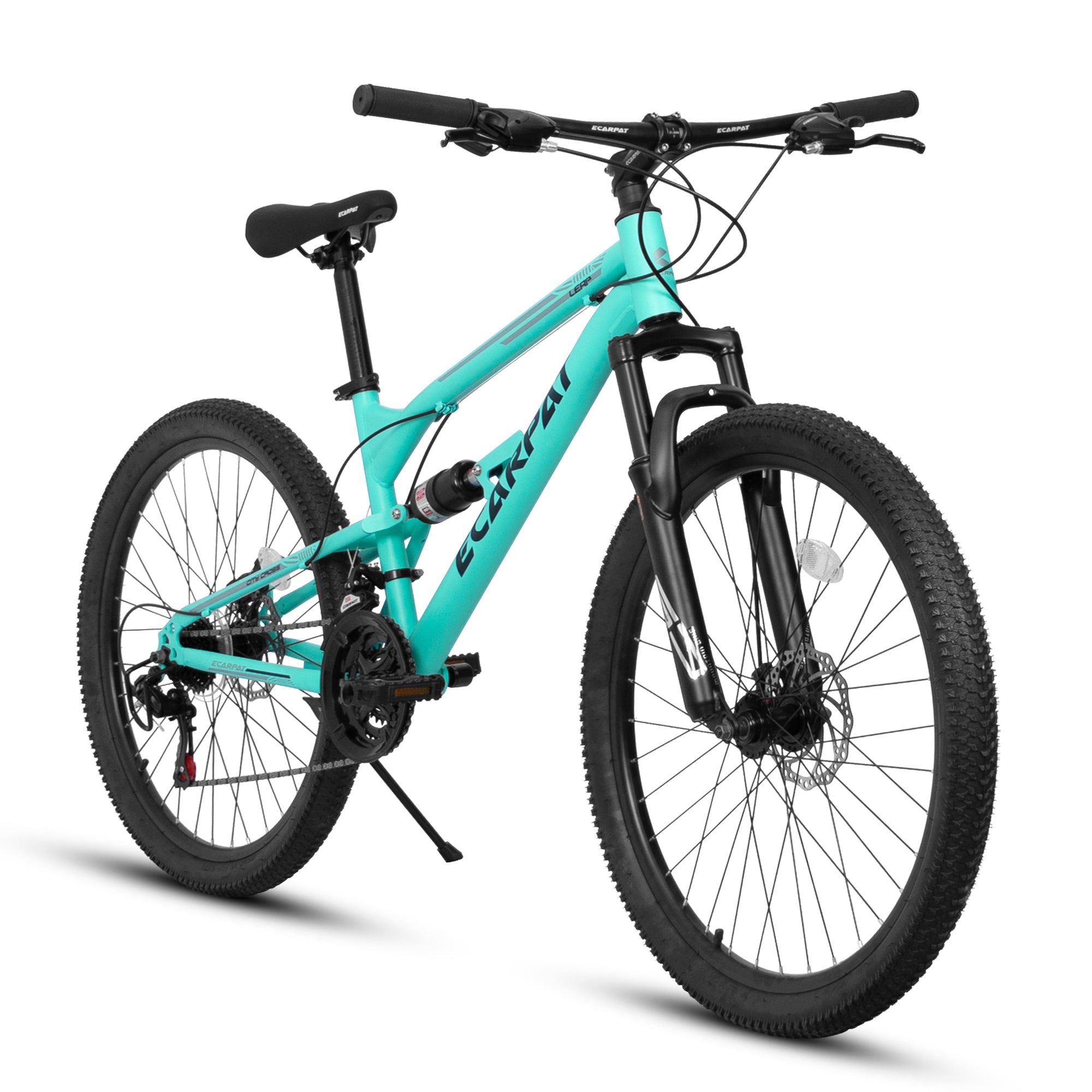 26" Adult Mountain Bike (Blue) - 21-Speed, Dual Suspension & Disc Brakes
