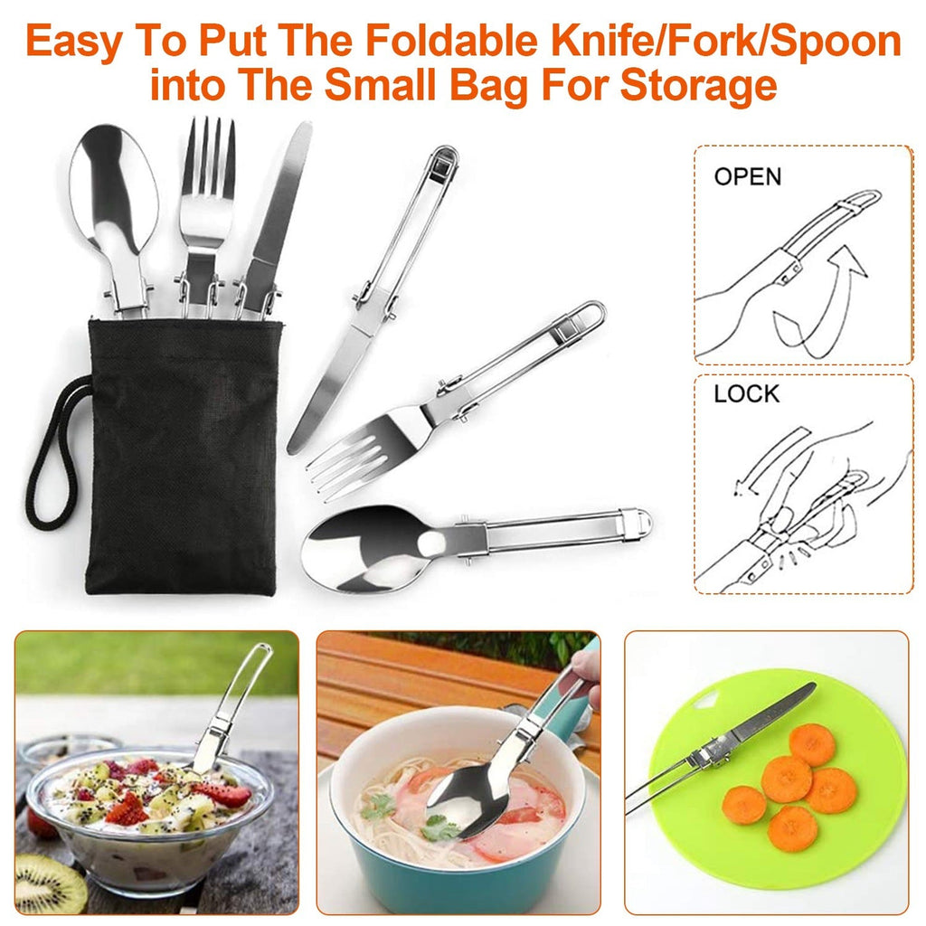 16-Piece Camping Cookware Set with Kettle